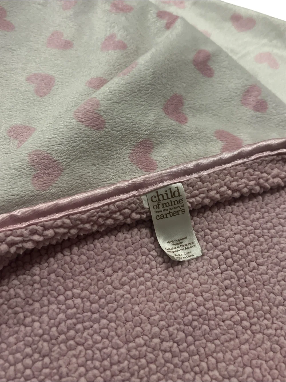 Carter's Child of Mine Pink Baby Blanket